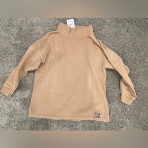 Sloppy Joe High Neck Sweatshirt - Caramel - Size 1
